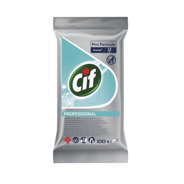 Cif Pro Formula Multipurpose Cleaning Wipes op. 100szt. - uniwersalne chusteczki czyszczące