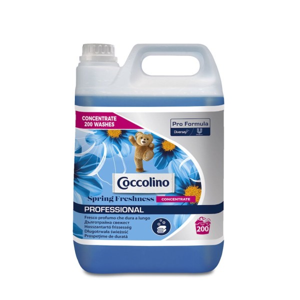 Coccolino Pro Formula Spring Fresh Concentrate 5L - skoncentrowany preparat zmiękczający do płukania tkanin, o świeżym zapachu