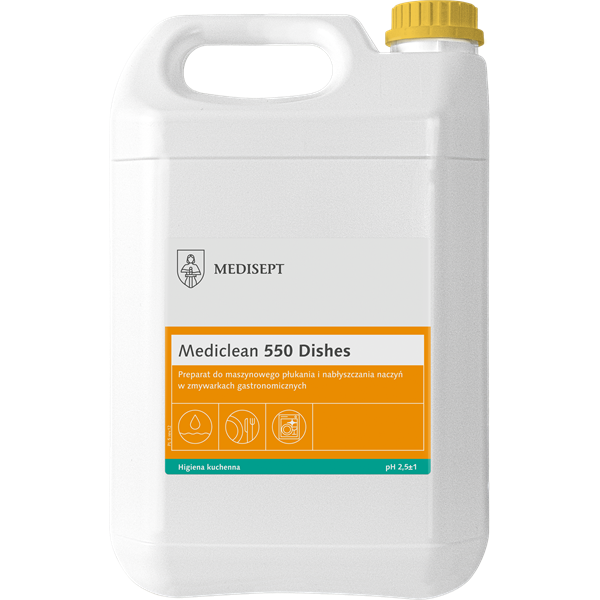MEDICLEAN MC 550 - Shine Clean Preparat do płukania i nabłyszczania naczyń w zmywarkach 5L