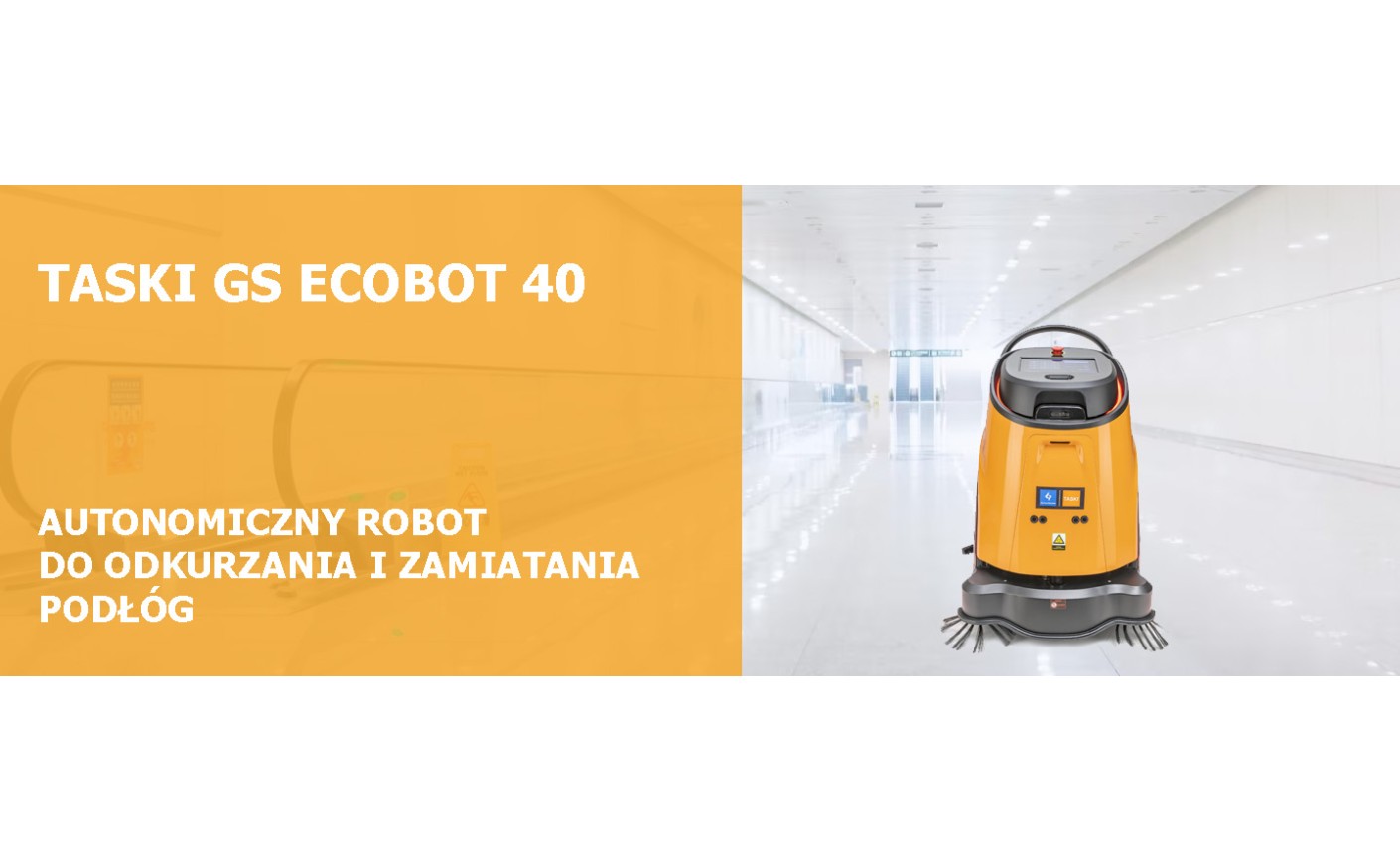 TASKI GS Ecobot 40: Autonomiczny robot do odkurzania i zamiatania podłóg